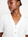 crinkle gauze button-down shirt
