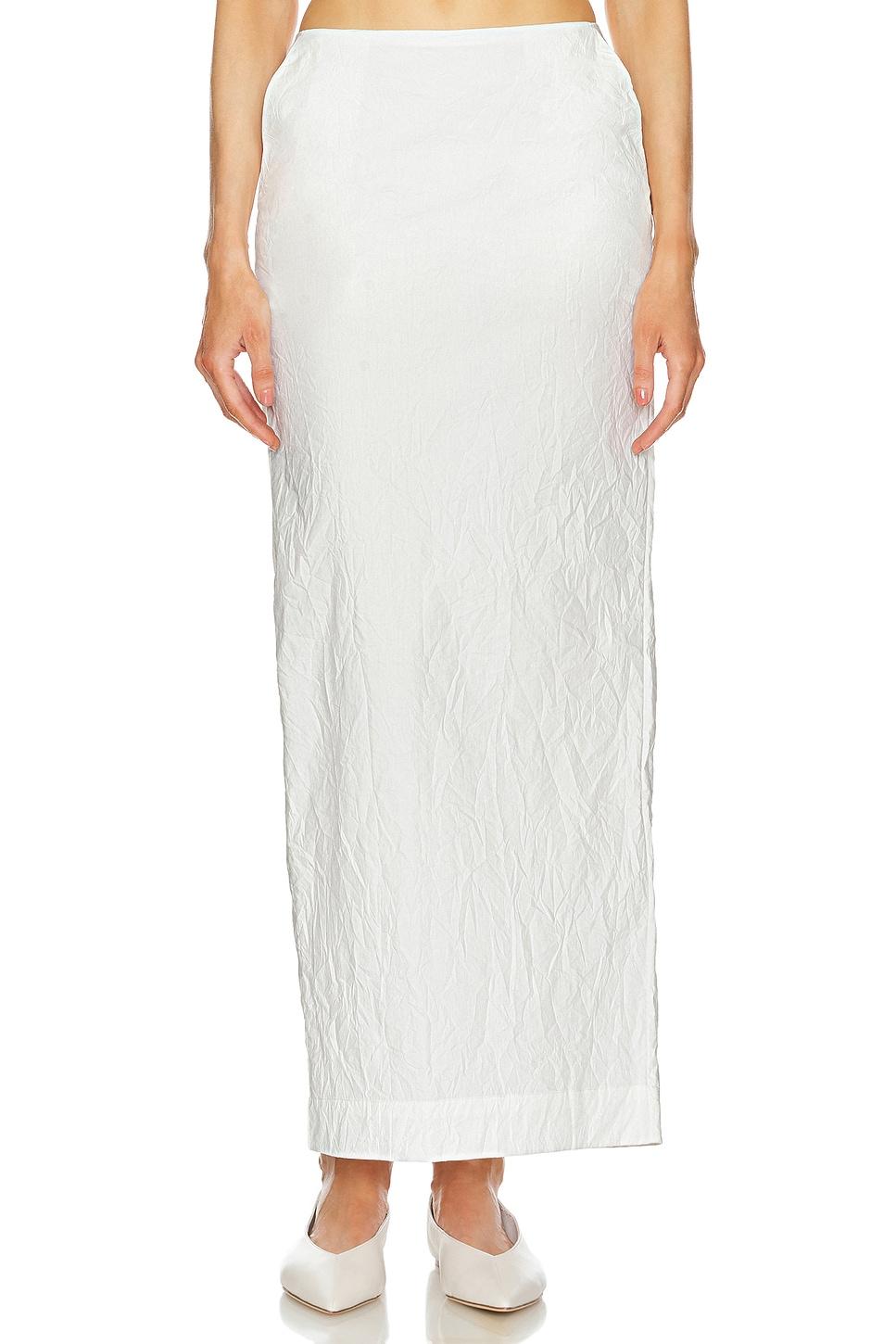 crinkle maxi skirt