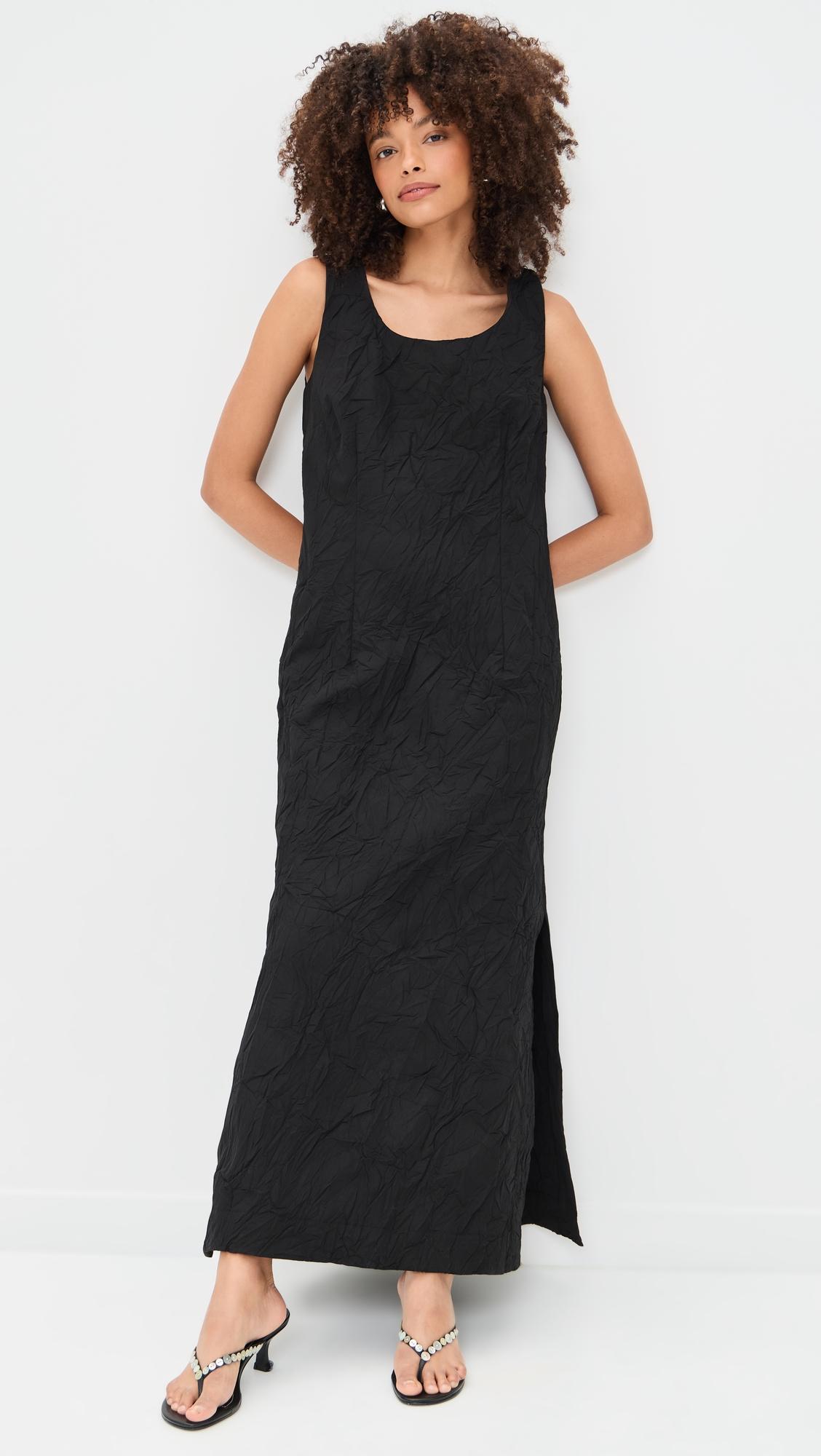 crinkle poplin tank dress