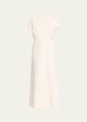 crinkle slouch waist dress
