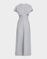 crinkle slouch waist dress