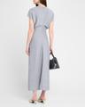 crinkle slouch waist dress