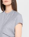 crinkle slouch waist dress