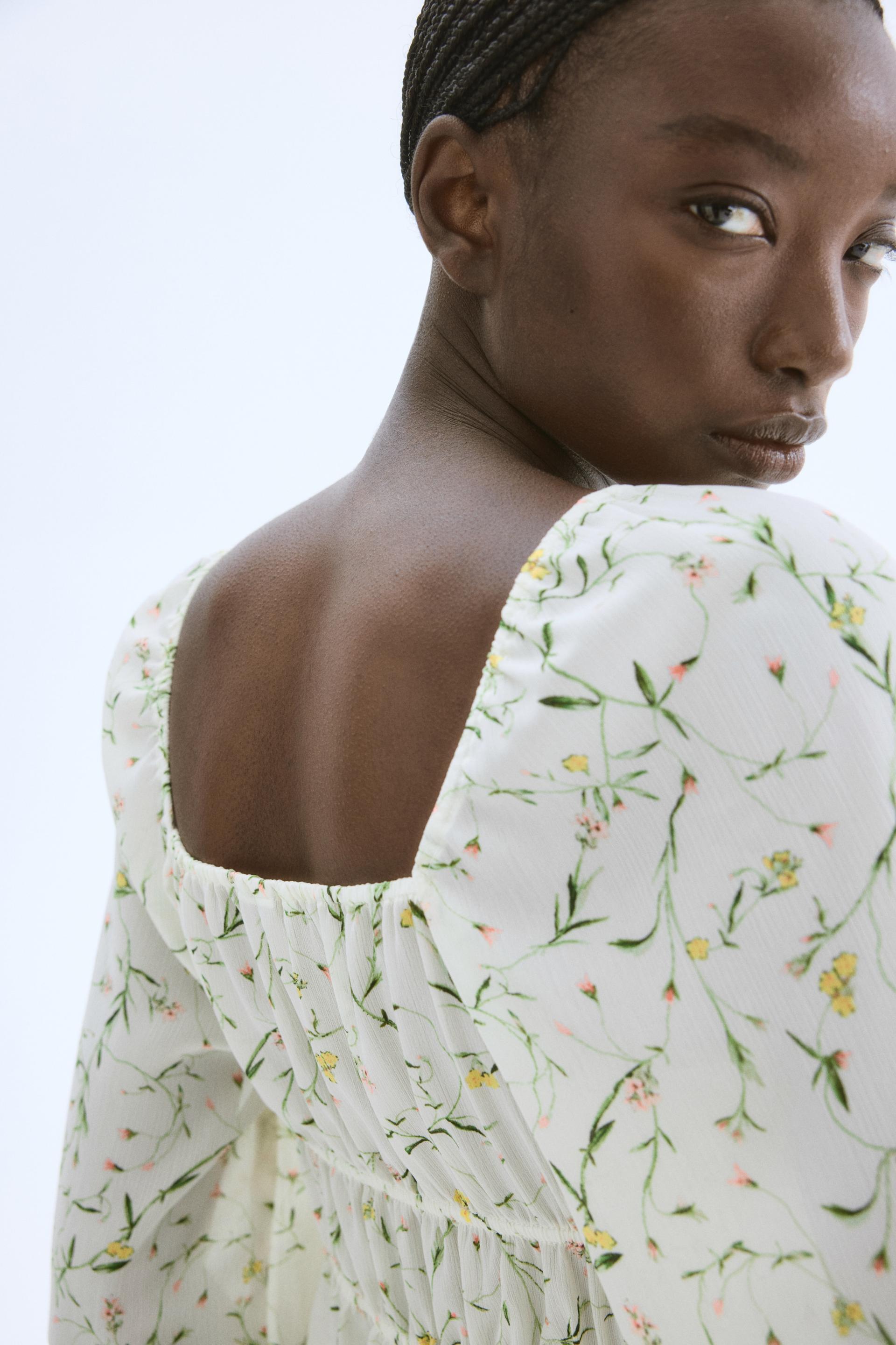 crinkled blouse