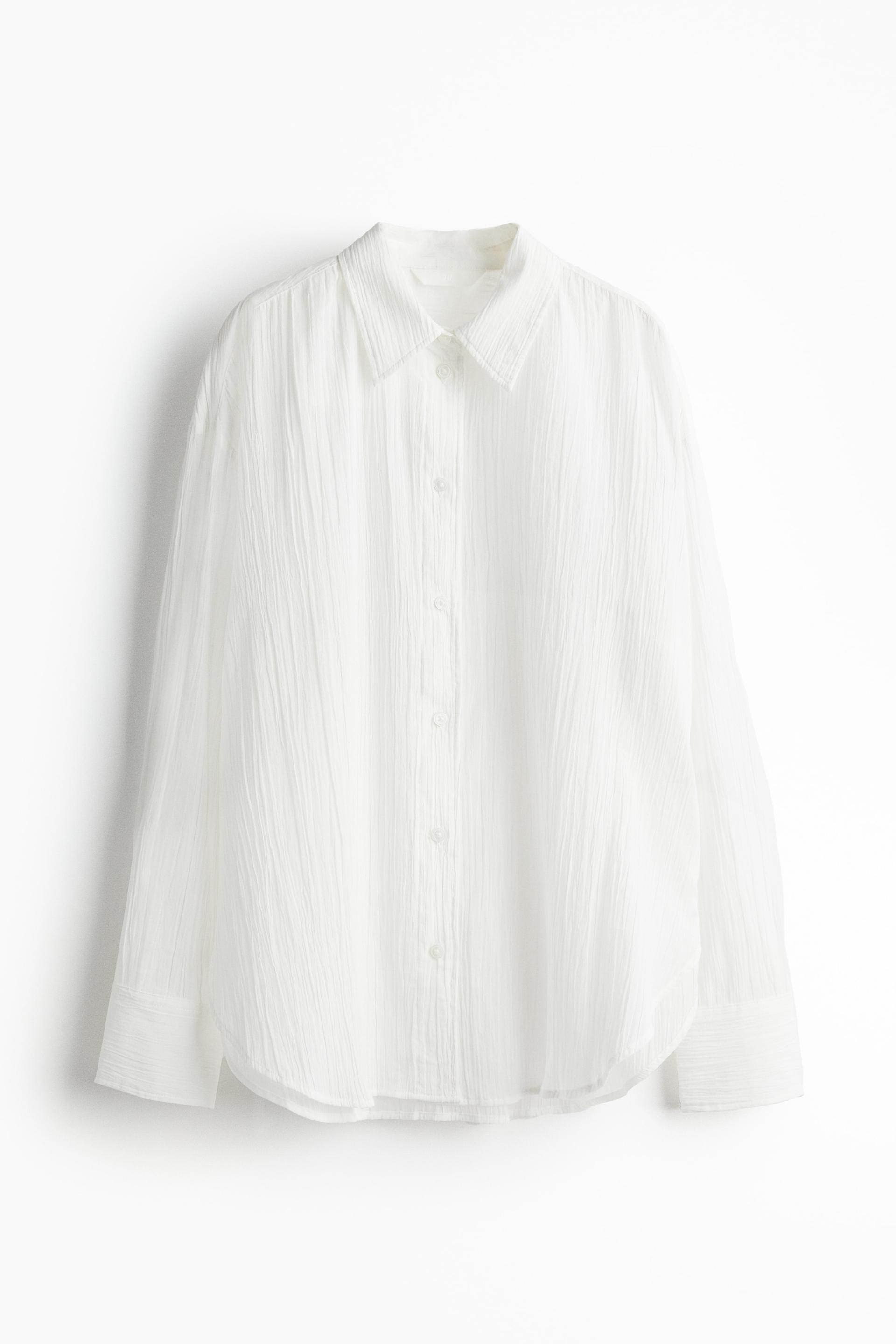 crinkled cotton shirt