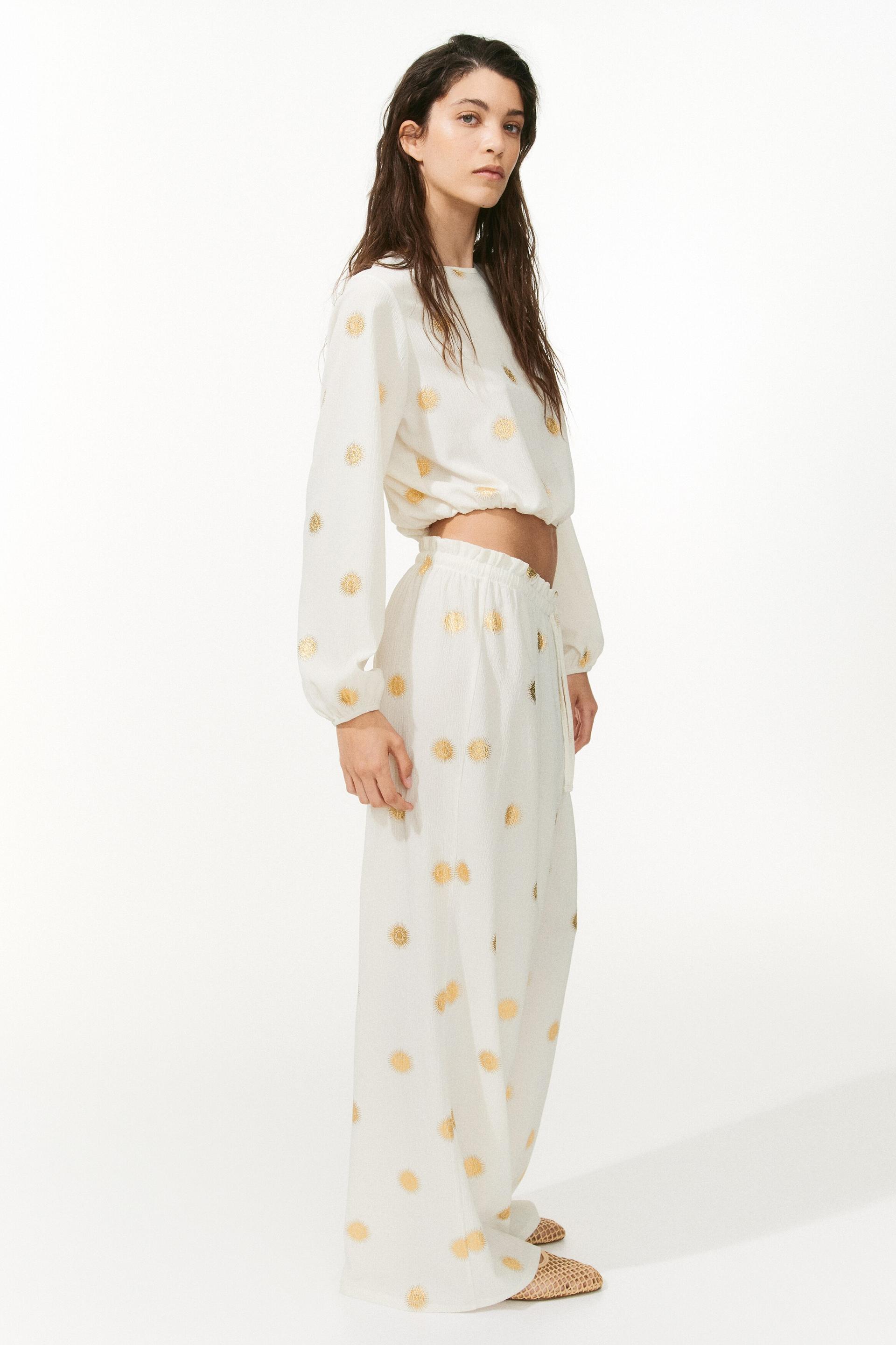 crinkled jersey drawstring pants