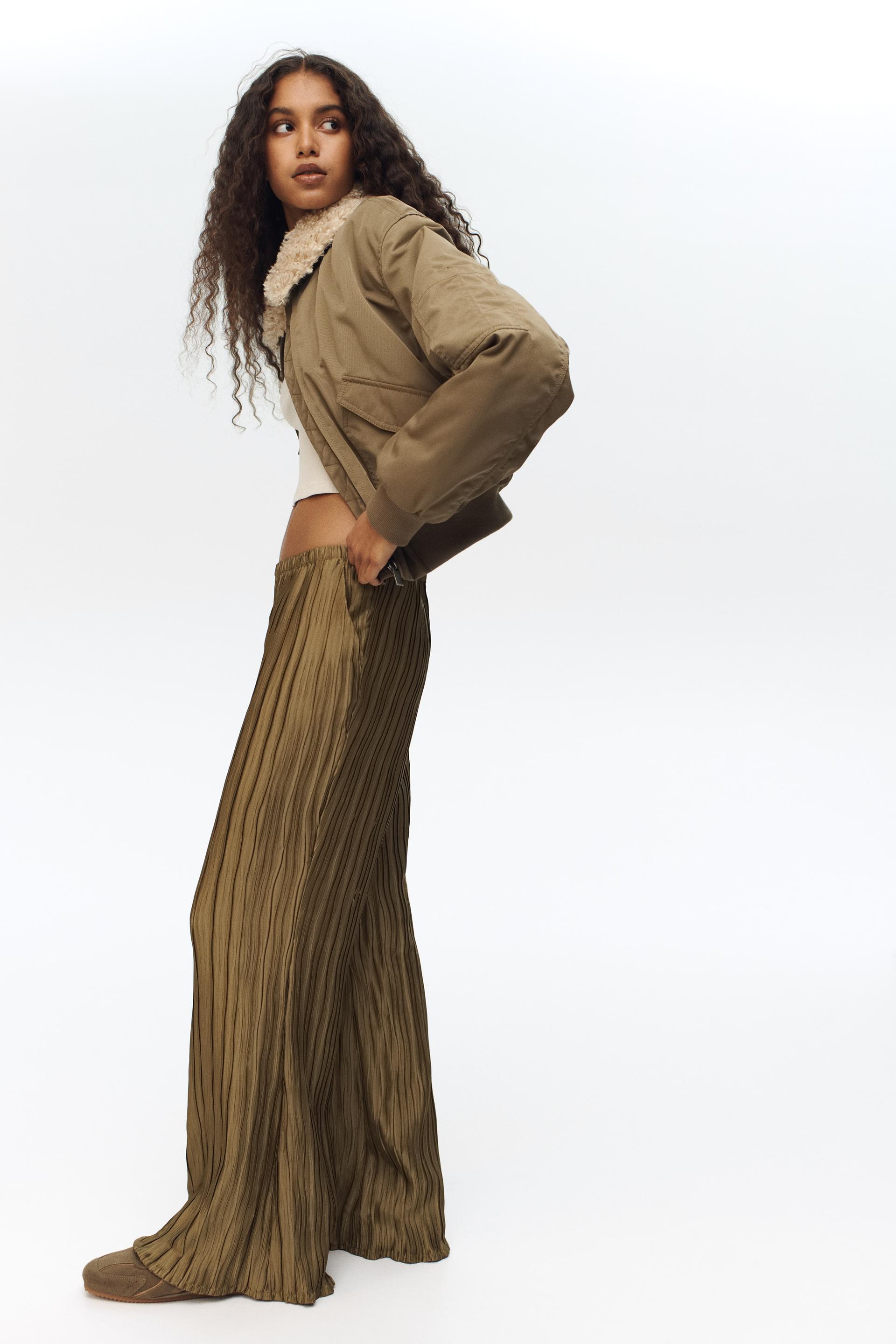 crinkled pants
