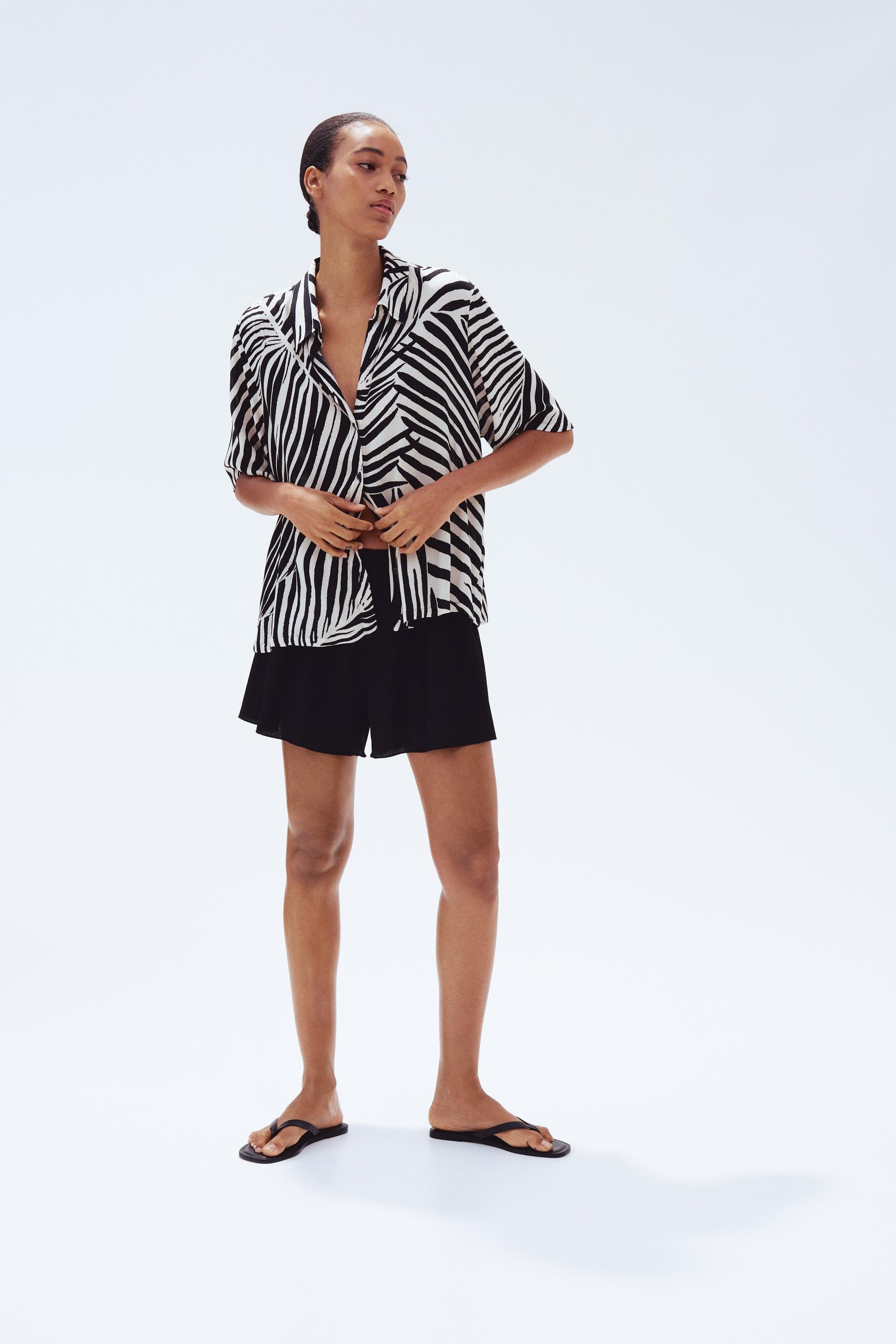 crinkled viscose shirt