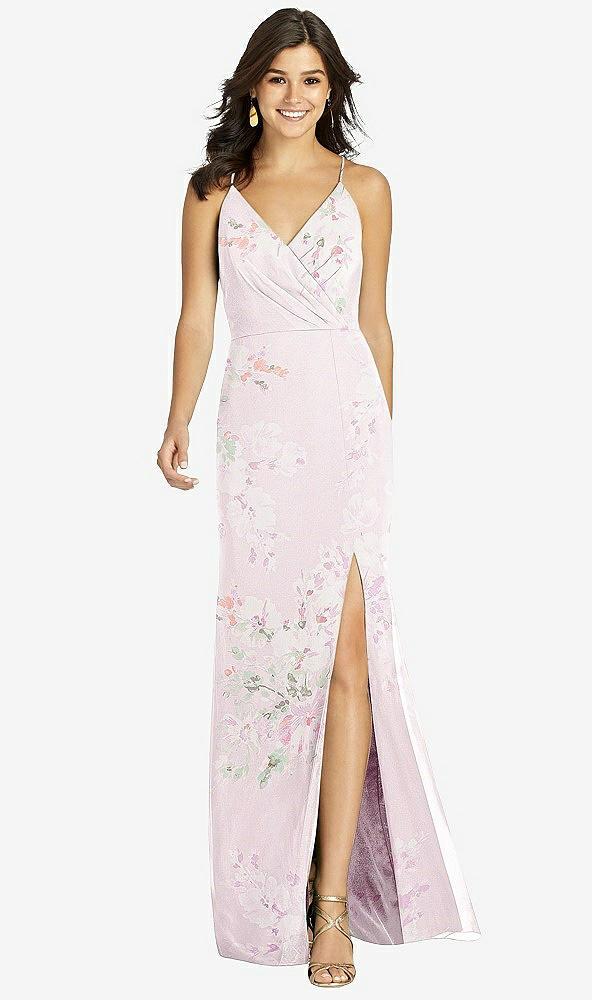criss cross back mermaid wrap dress