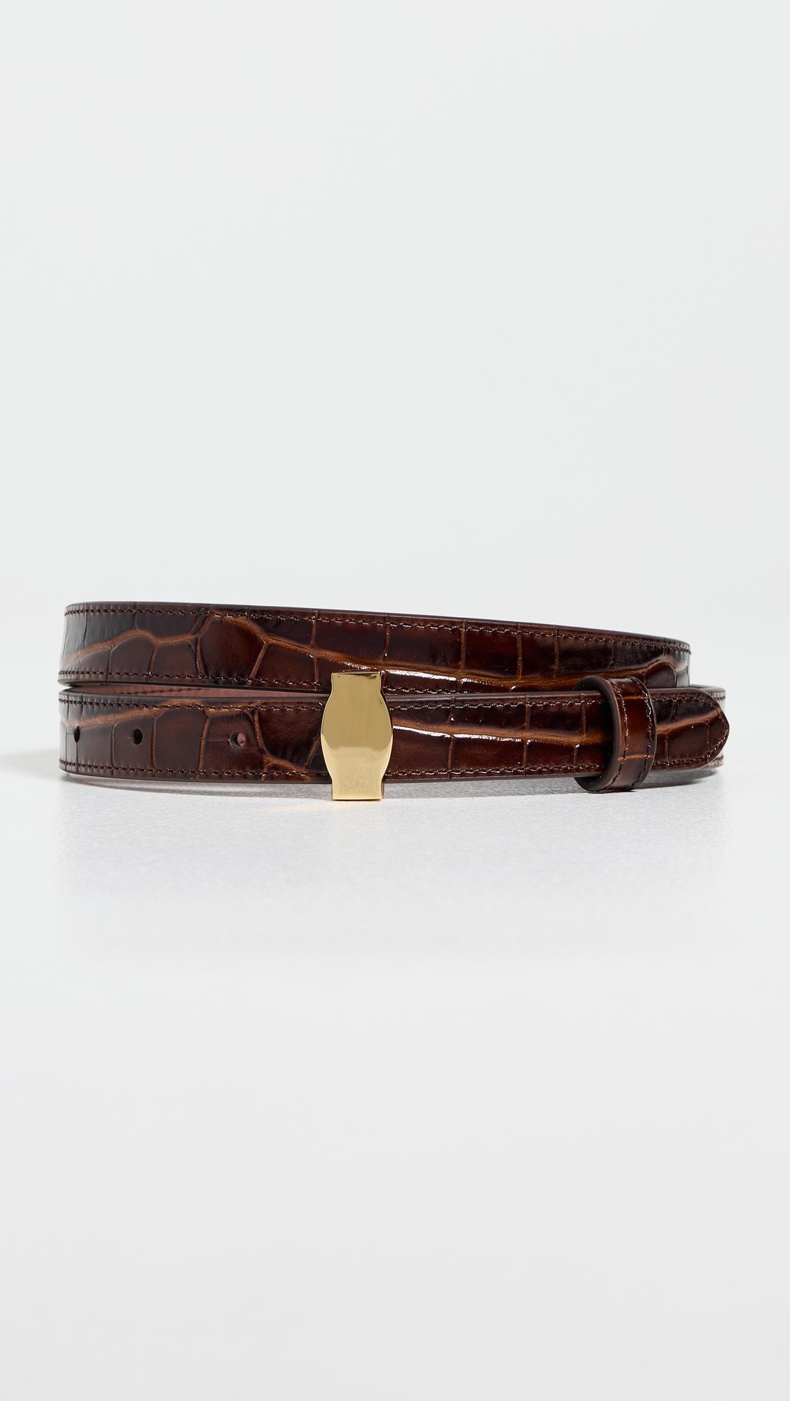 croc embossed dash belt