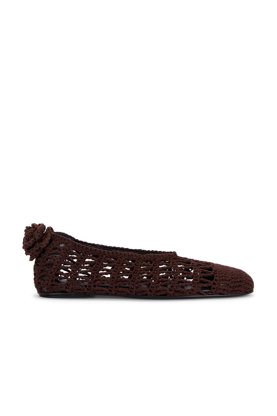 crochet ballet flat