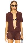 crochet knit button up
