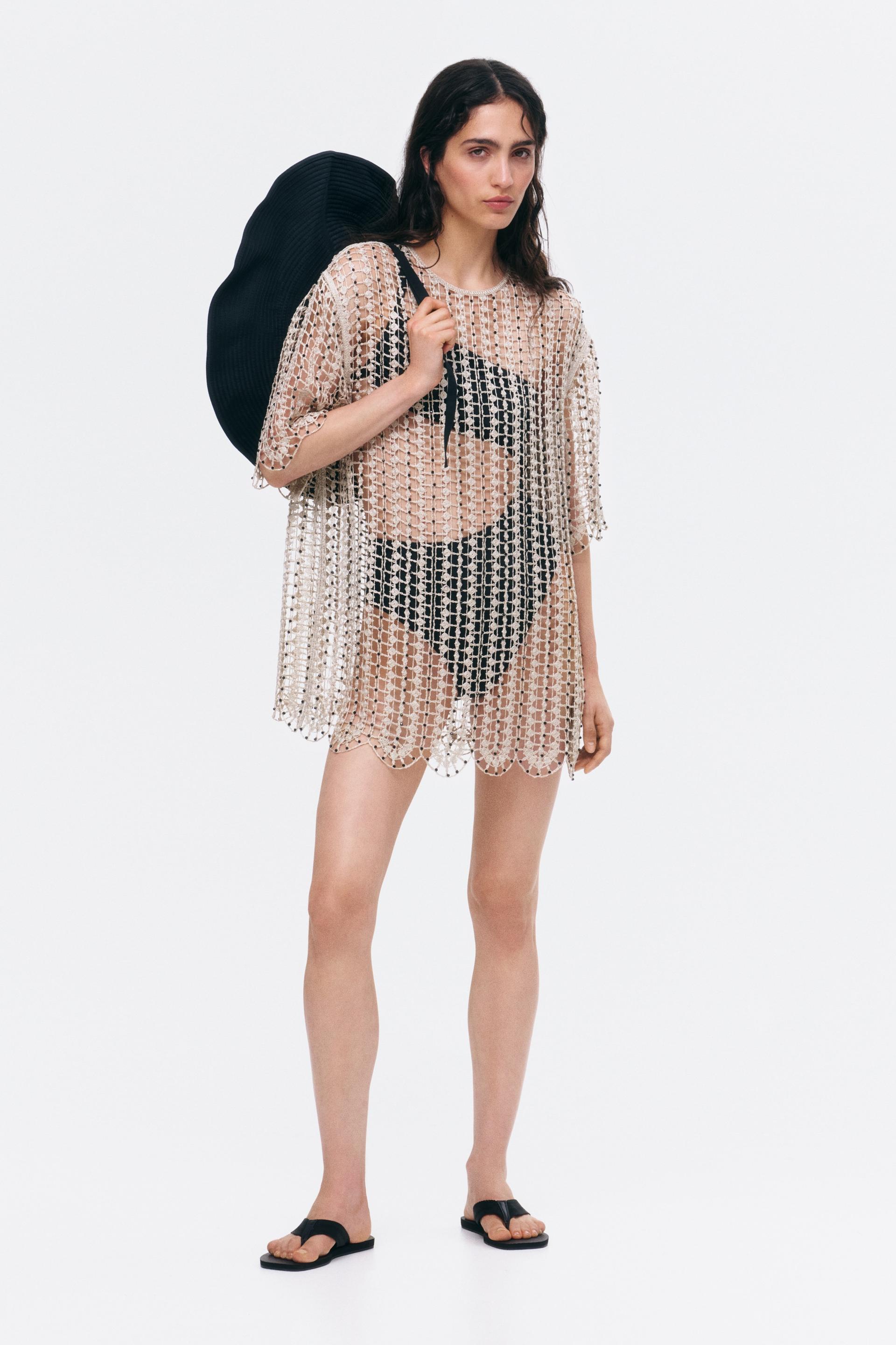 crochet-look top