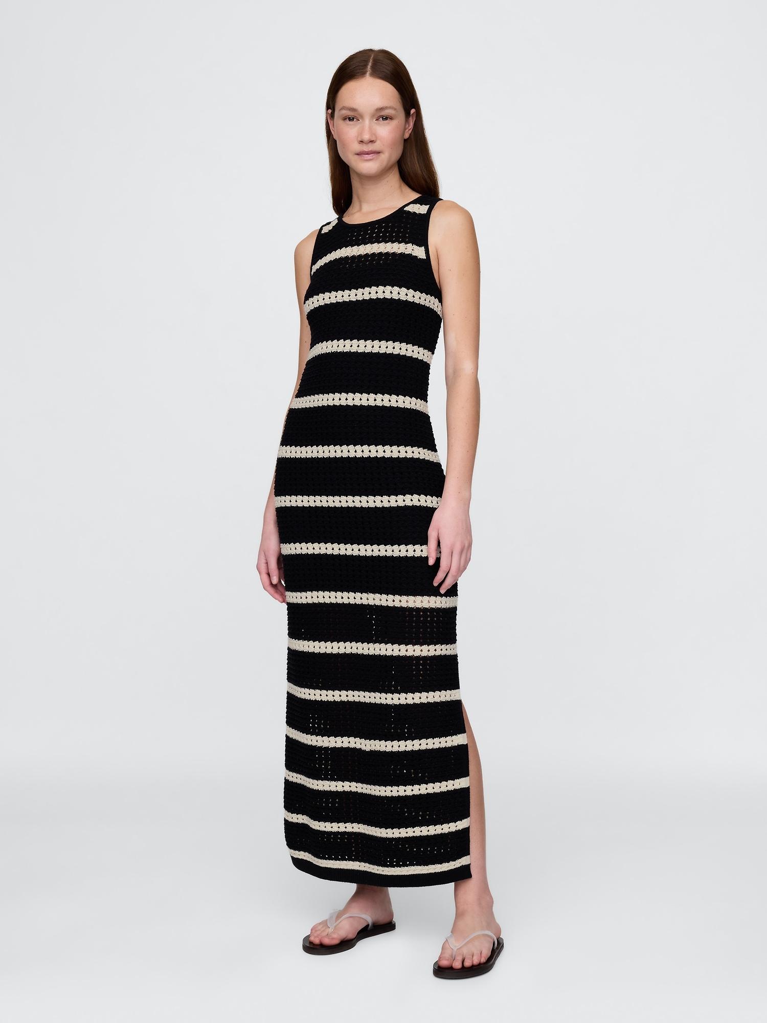 crochet maxi dress