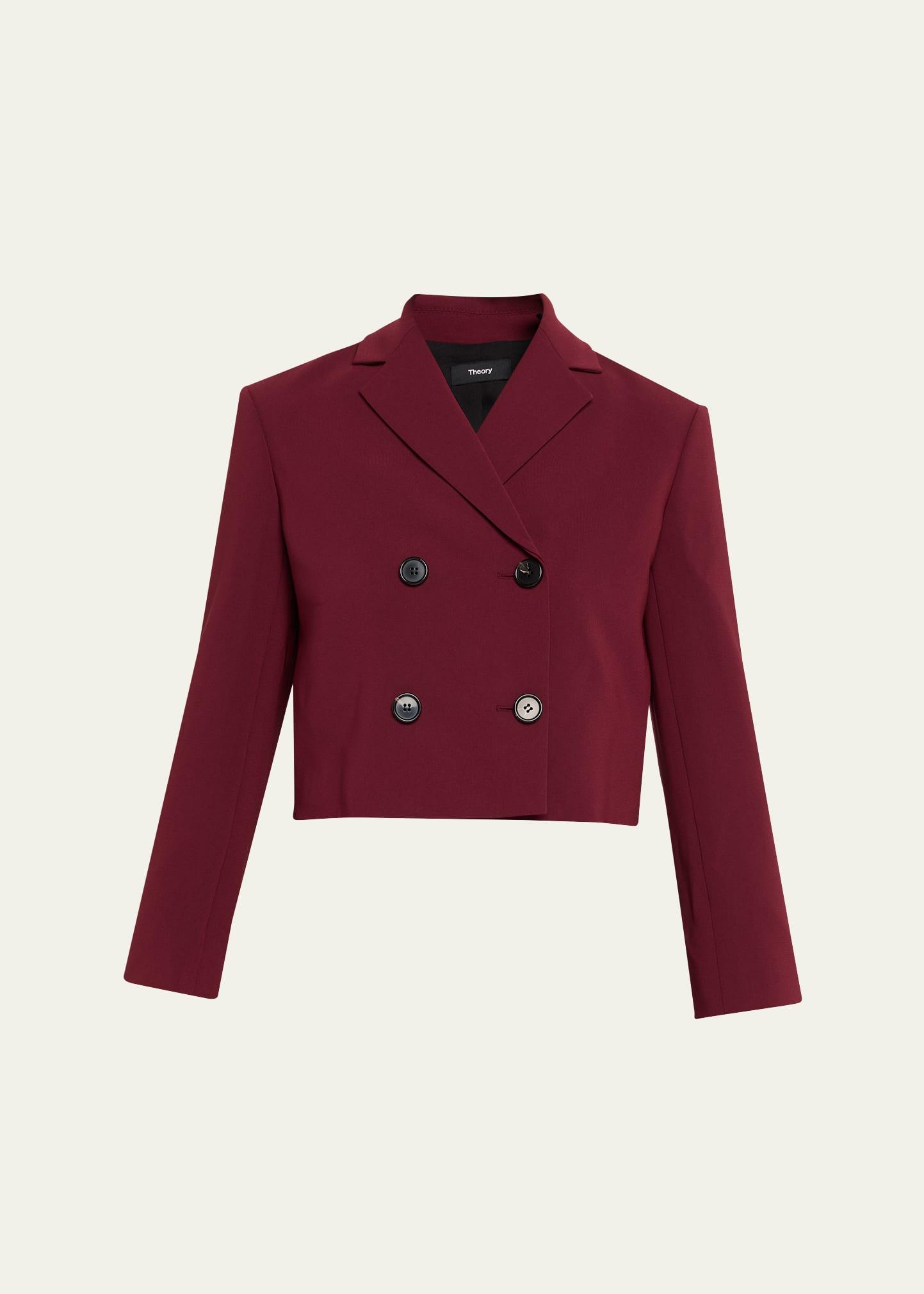 crop double-breasted jacket