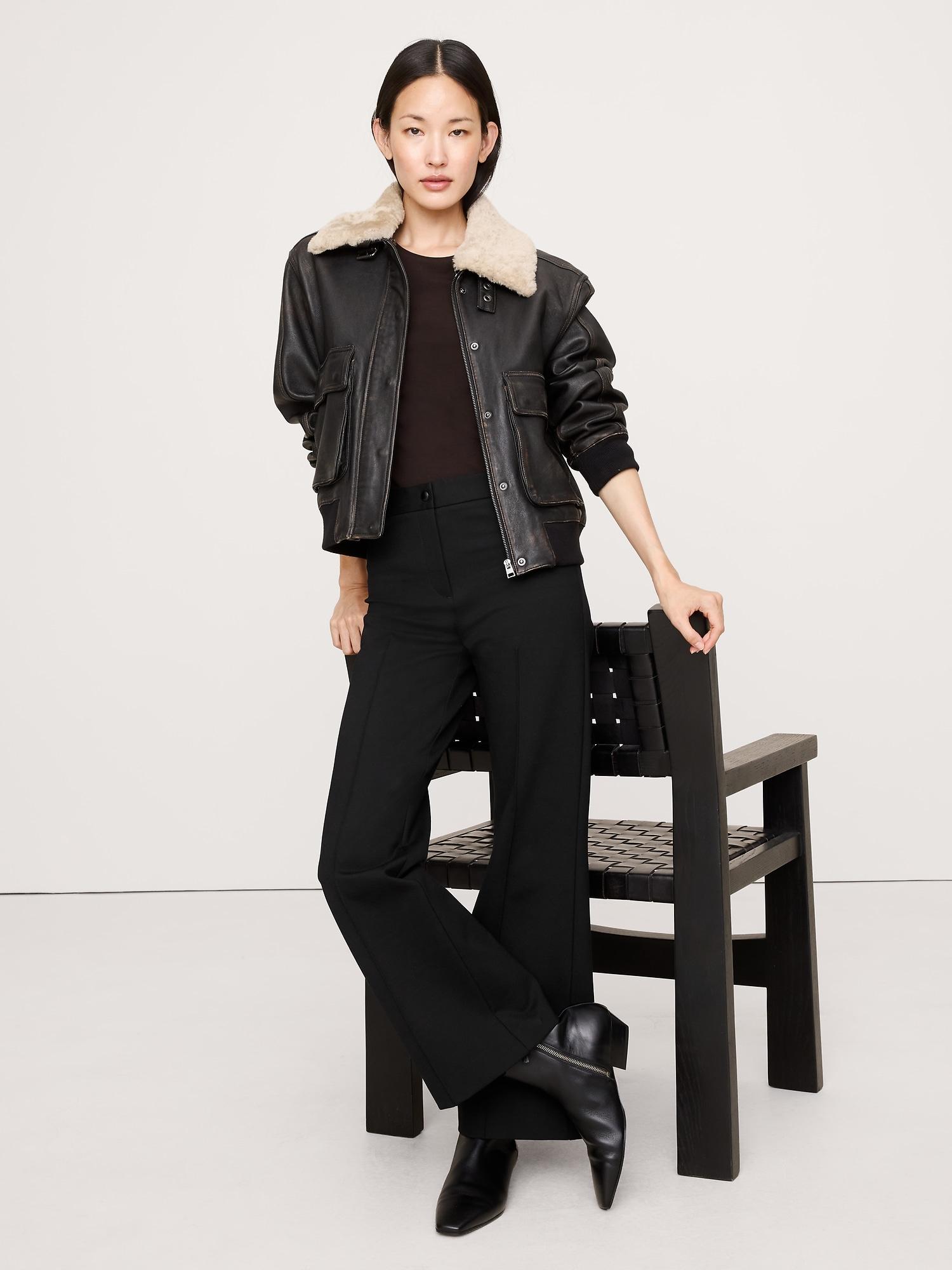 crop flare everywhere ponte pant