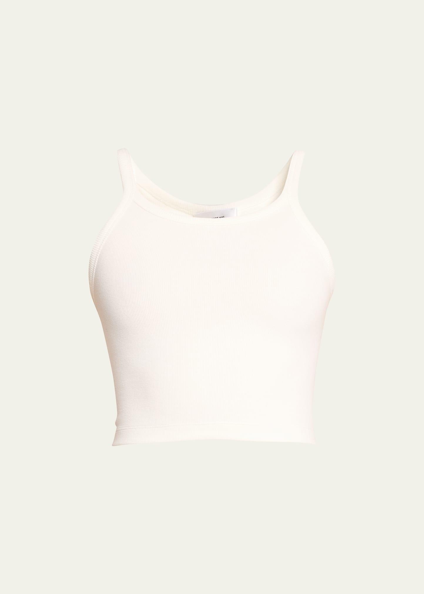 crop ribbed tank top