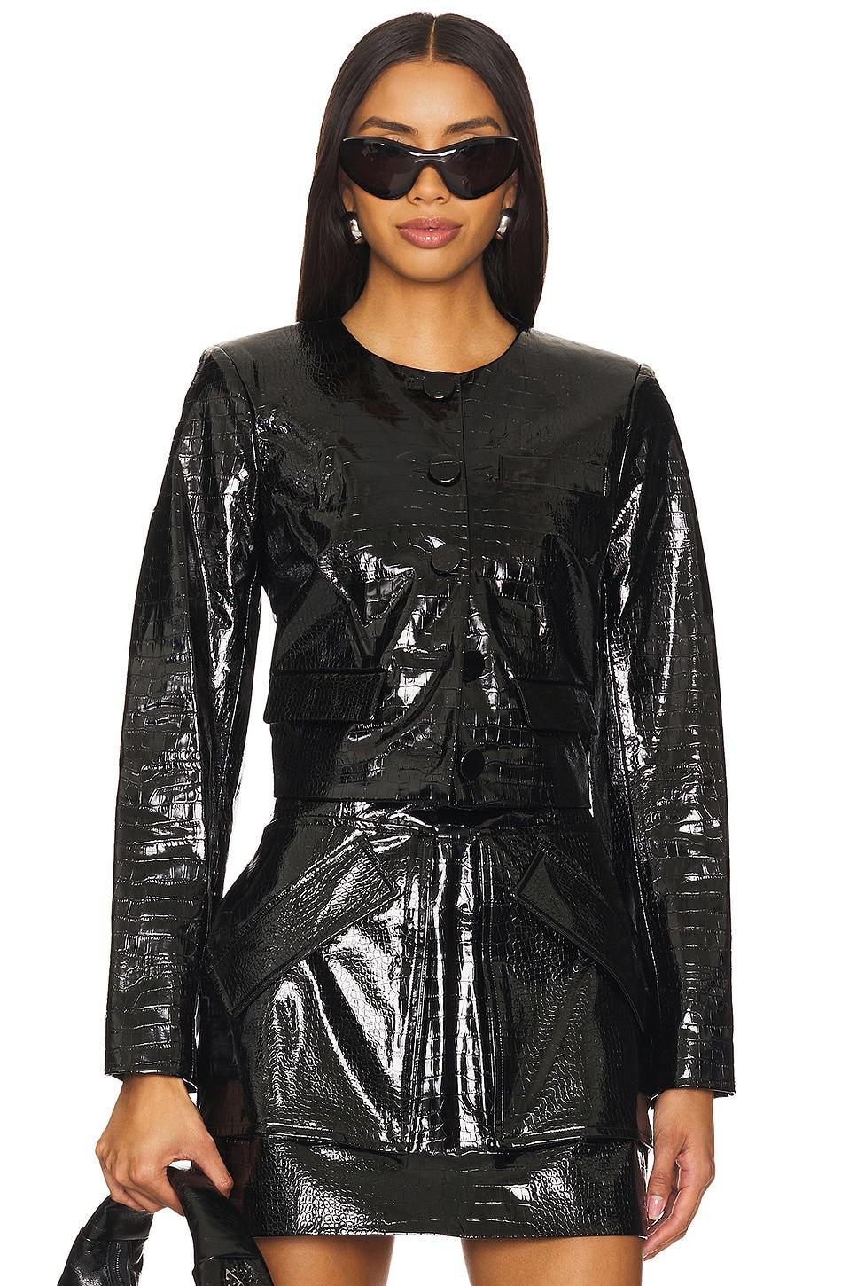 cropped barnett jacket