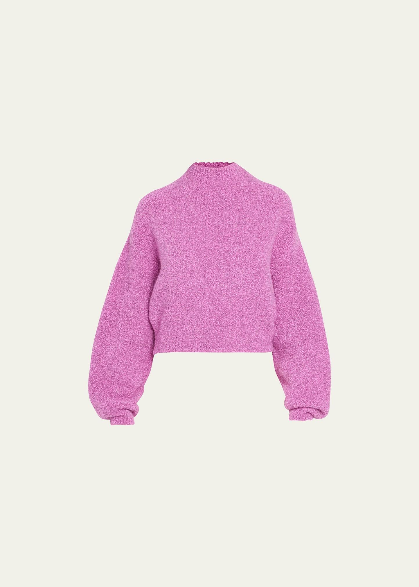 cropped boucle sweater