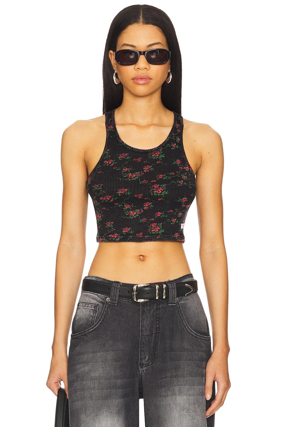 cropped classic racer tank