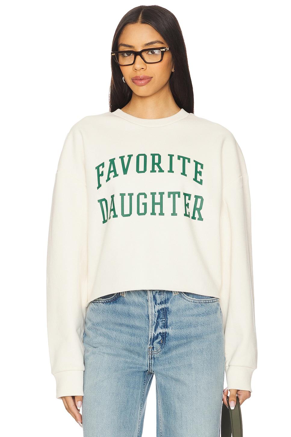 cropped collegiate sweatshirt