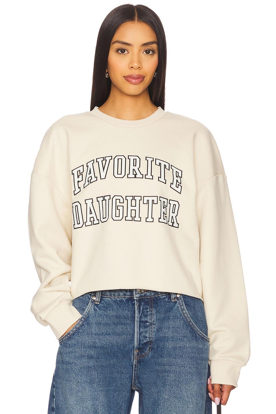 cropped collegiate sweatshirt