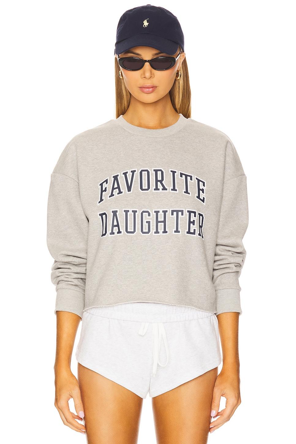 cropped collegiate sweatshirt