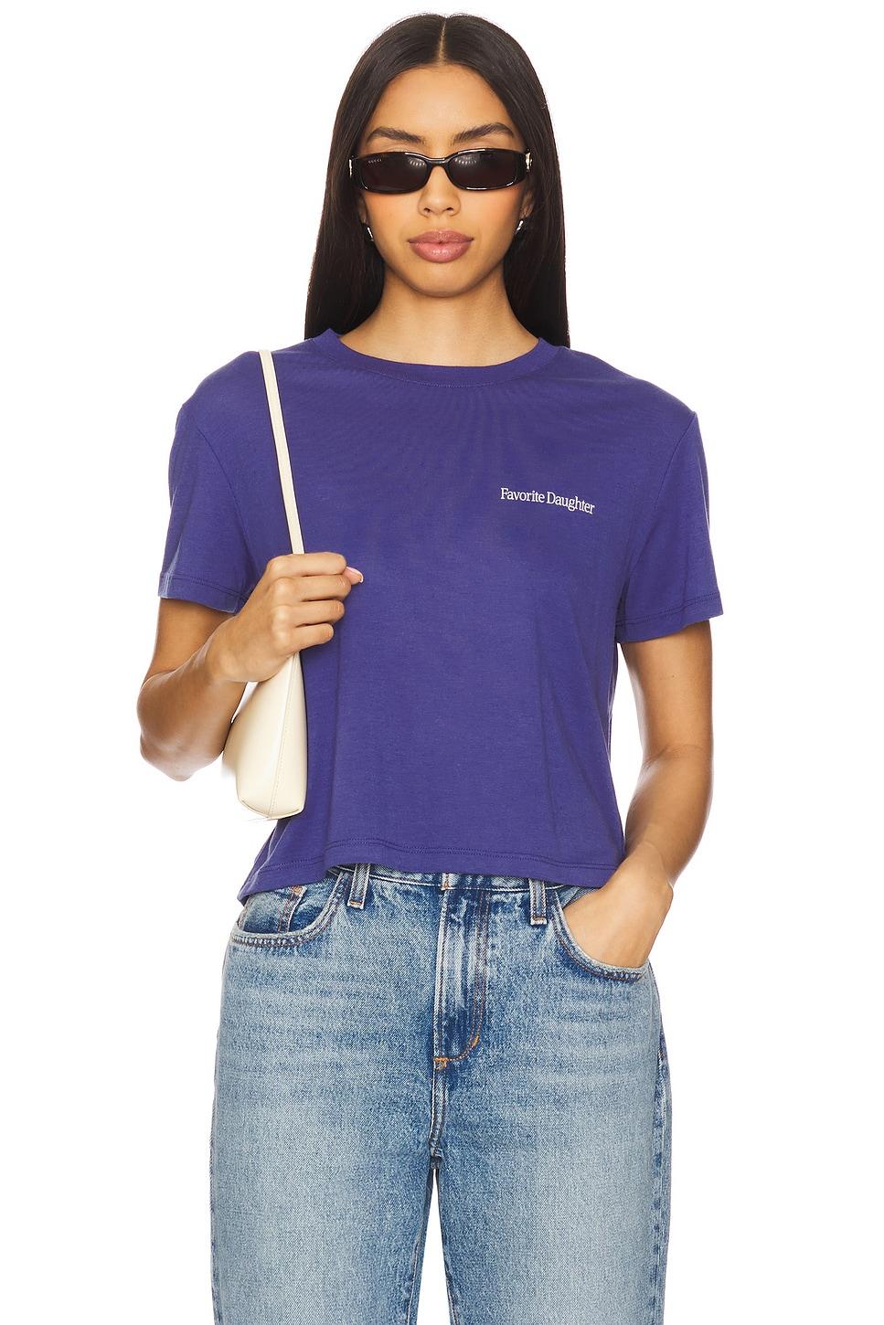 cropped collegiate tee