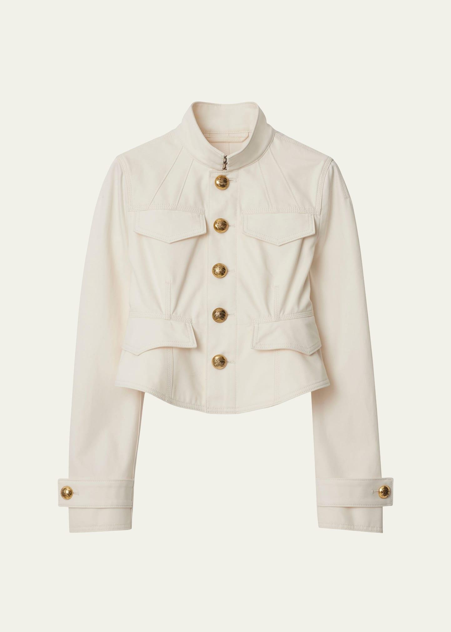 cropped cotton jacket