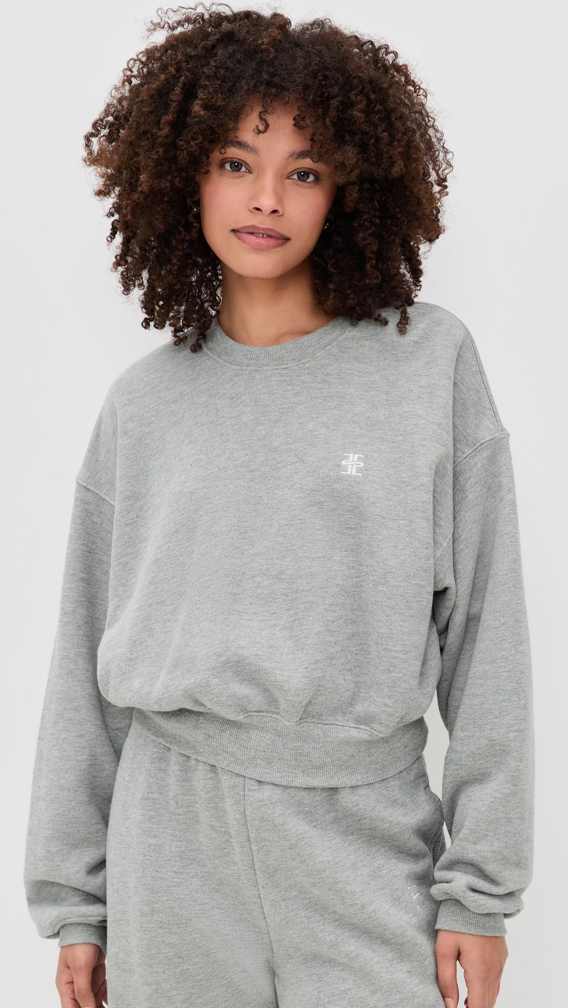 cropped crewneck sweatshirt