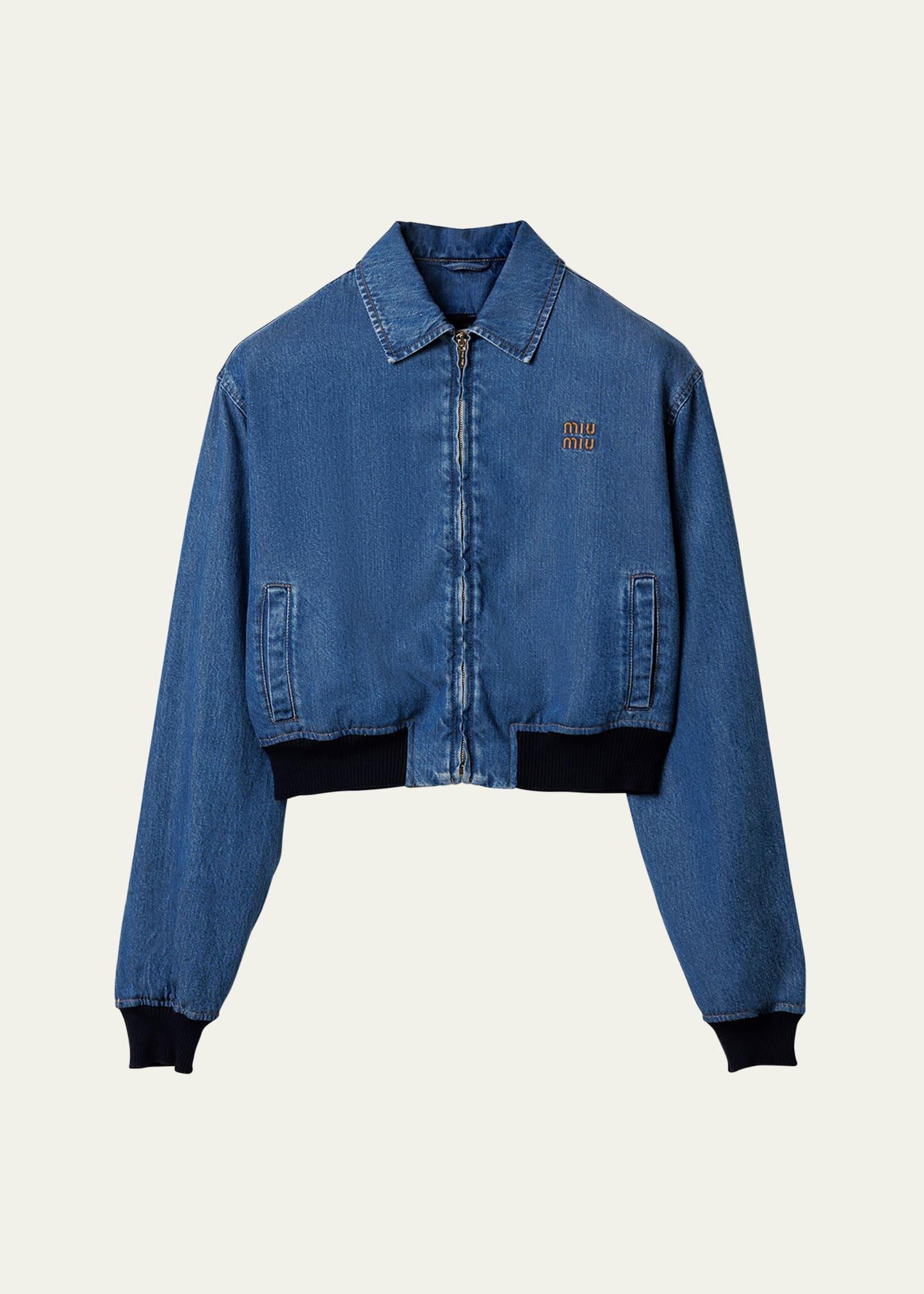 cropped denim jacket