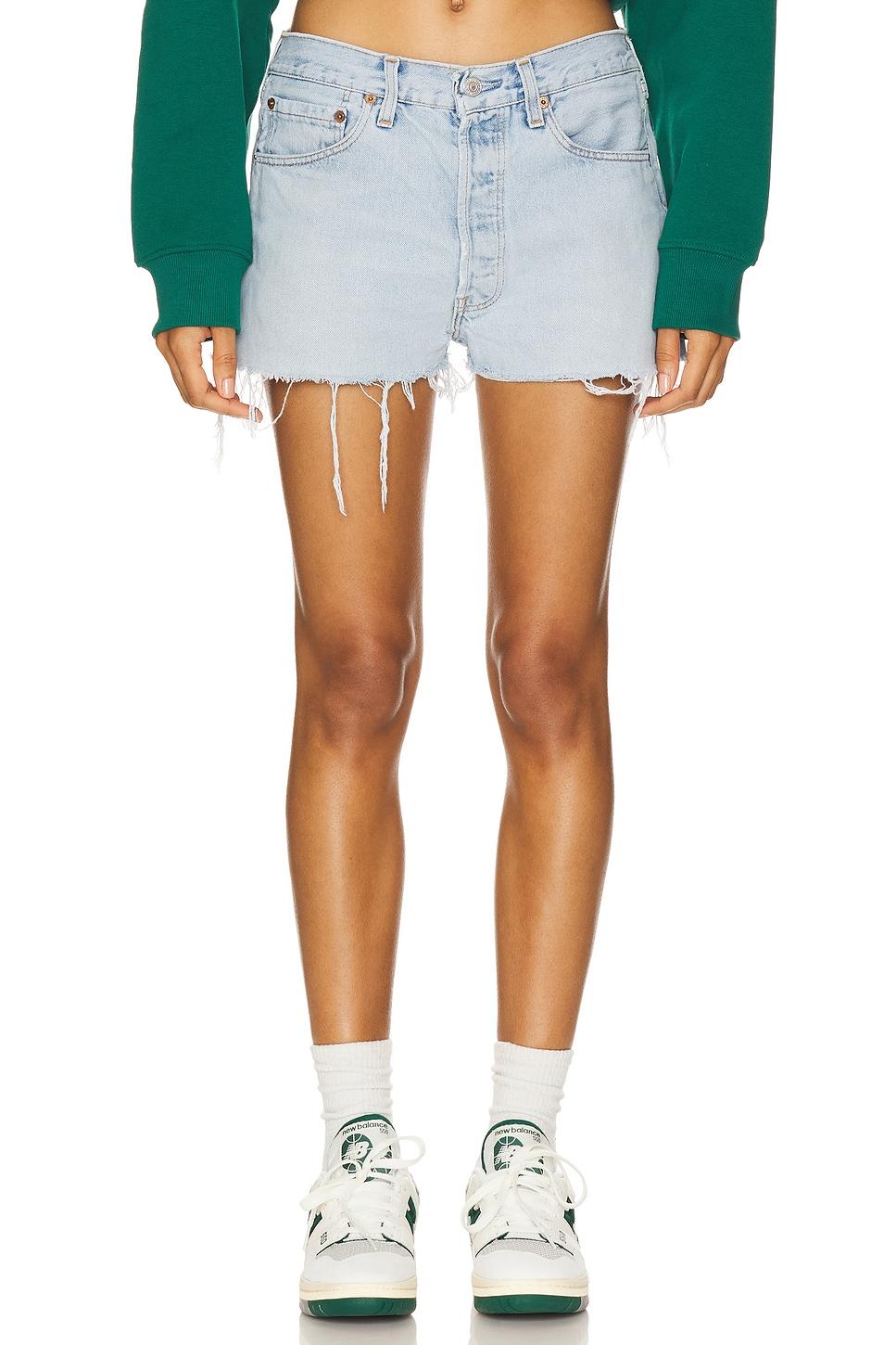 cropped denim short