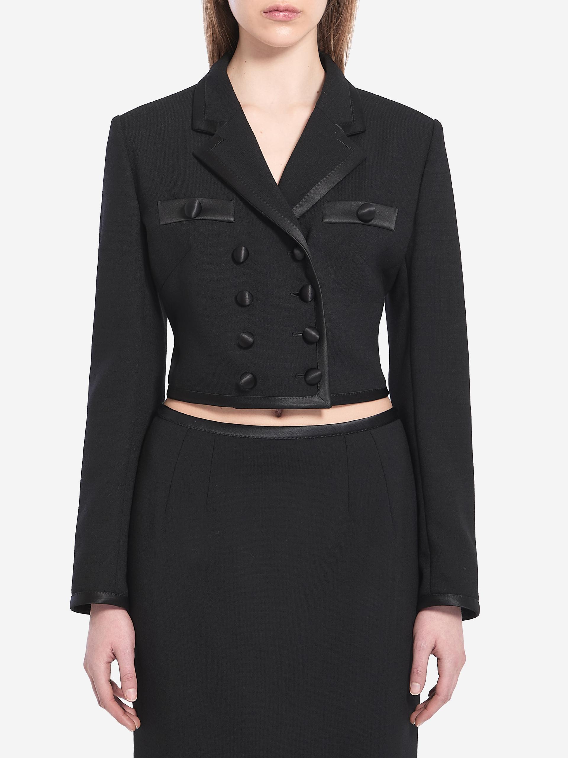 cropped doublebreasted jacket