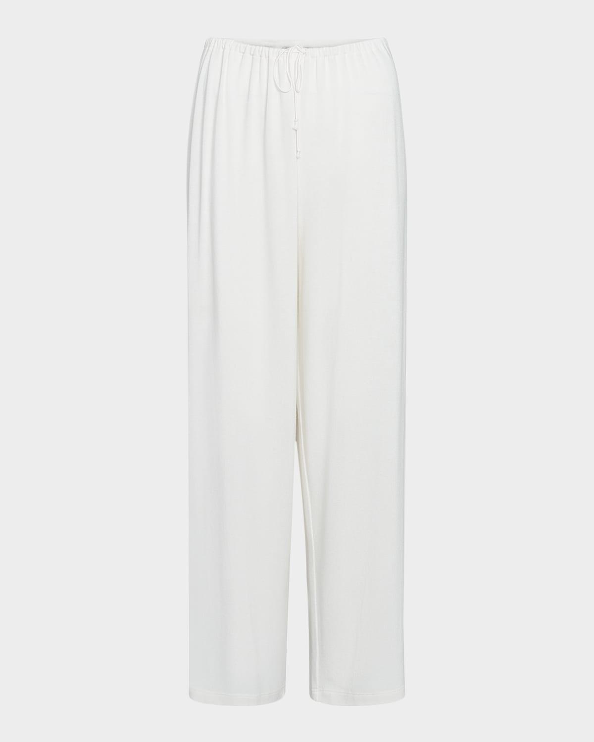 cropped drawstring lounge pants