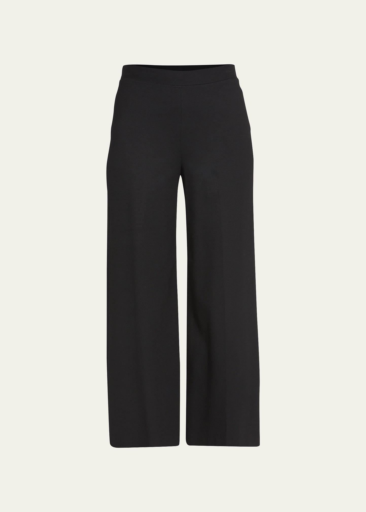 cropped flare trousers
