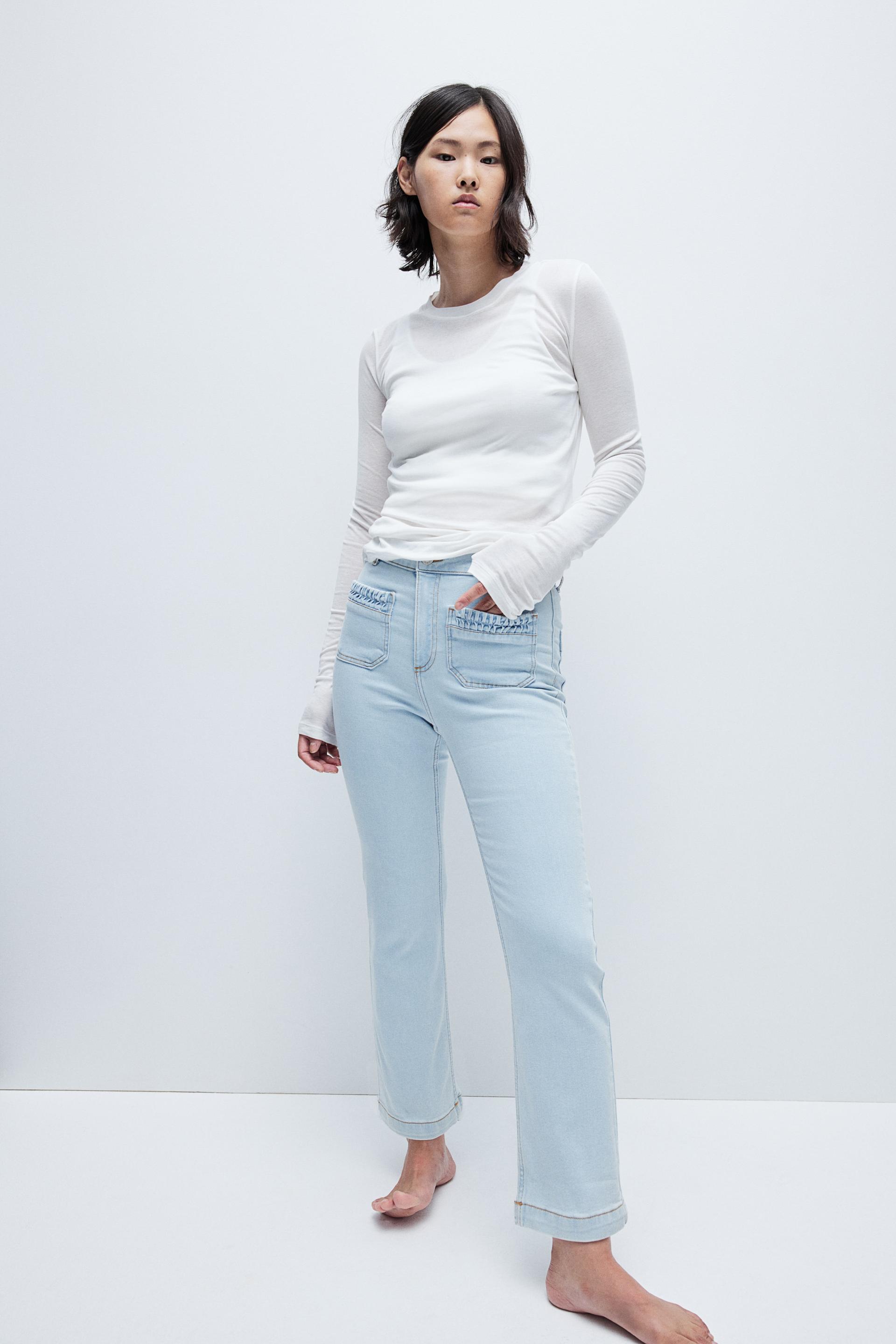 cropped jeans