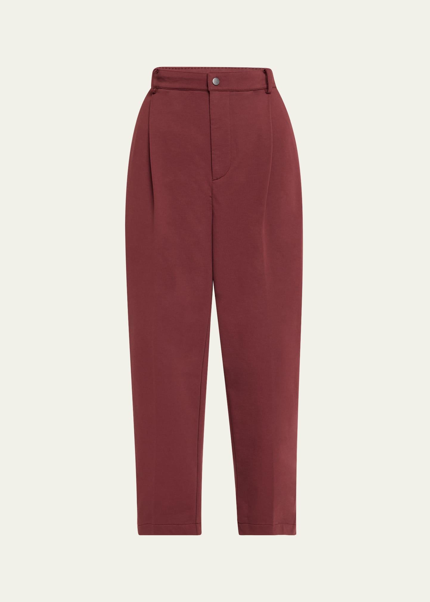 cropped light fleece travel pants