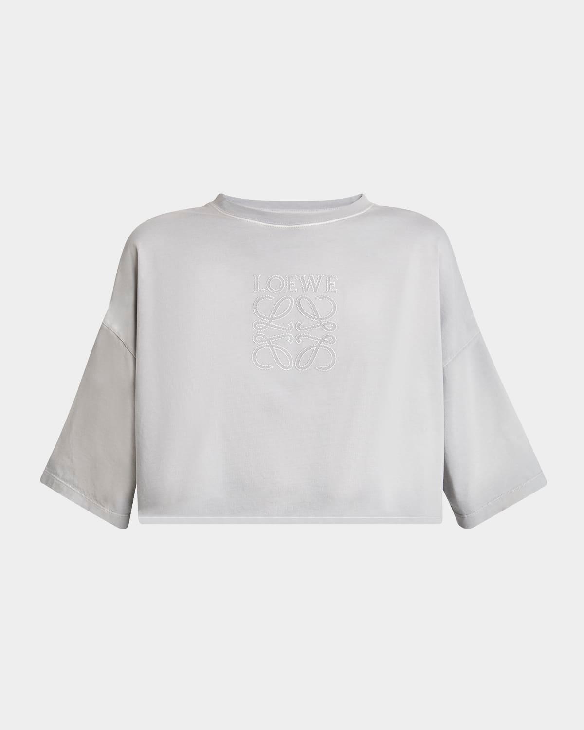 cropped logo t-shirt