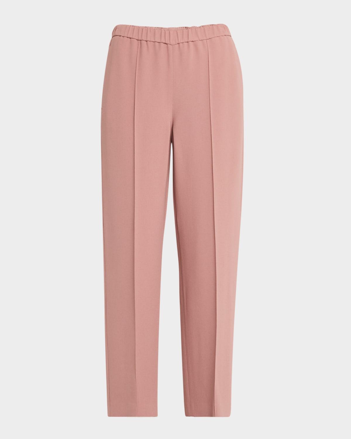 cropped pintuck cady trousers