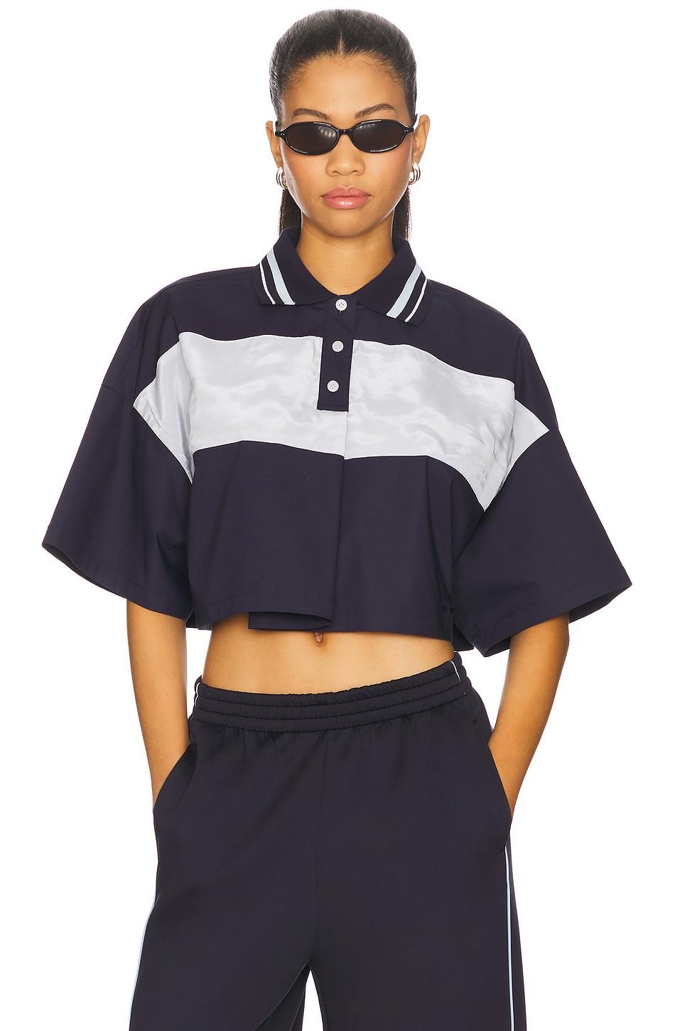 cropped polo top