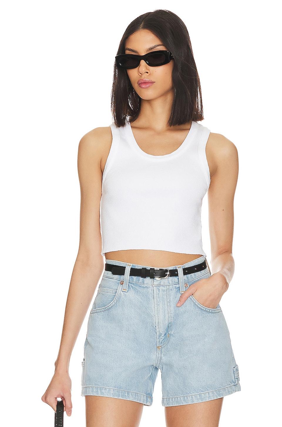 cropped poppy tank