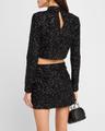 cropped sequin top