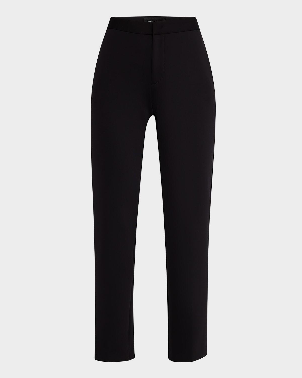 cropped slim-fit trousers