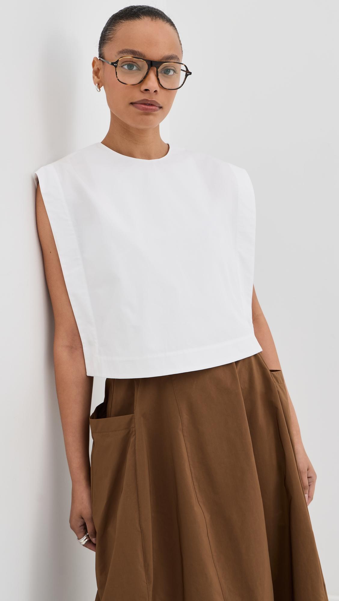 cropped square blouse
