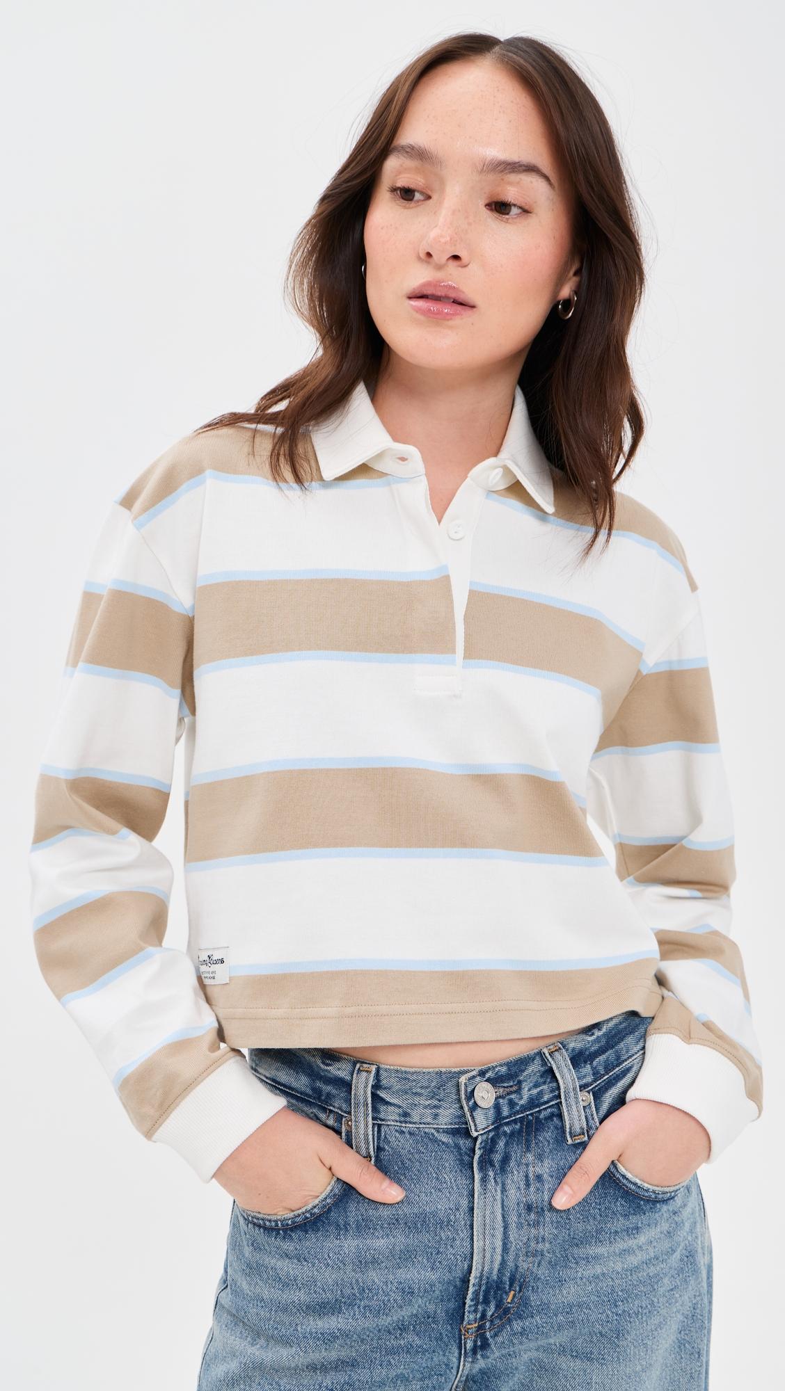 cropped striped rugby