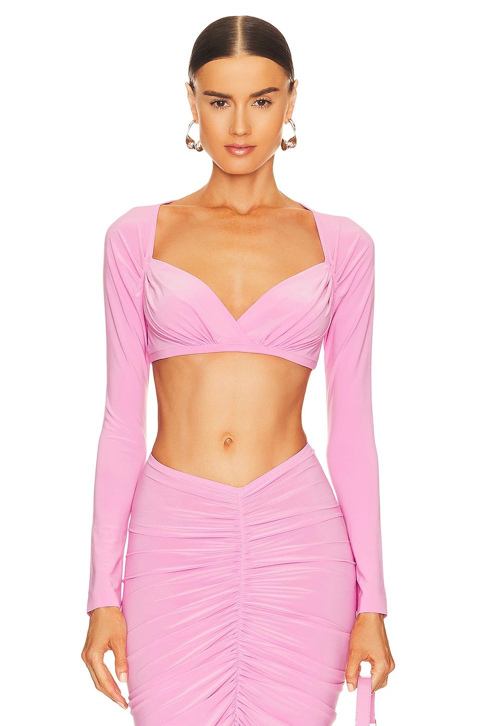 cropped sweetheart top