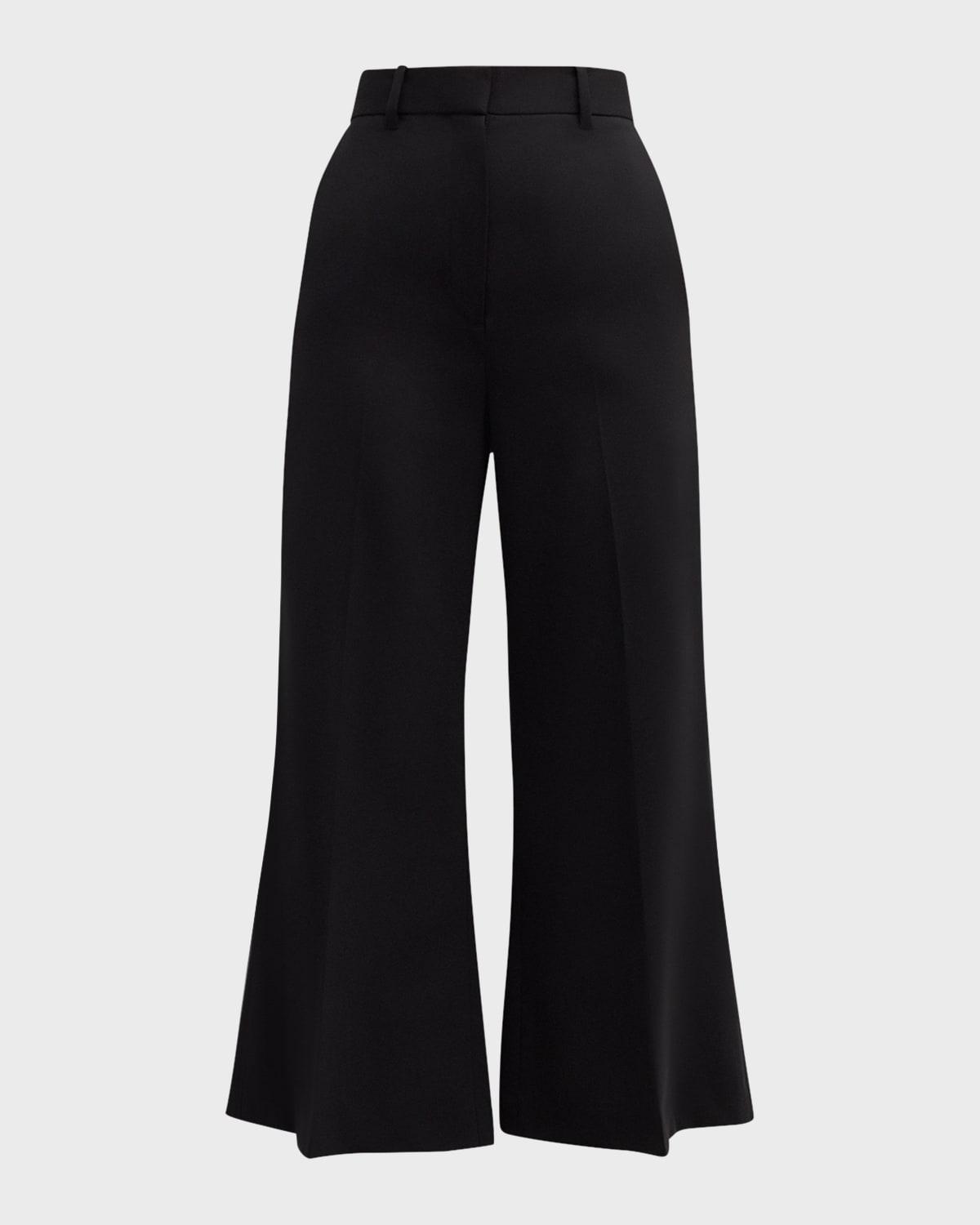 cropped wide-leg seasonless wool trousers
