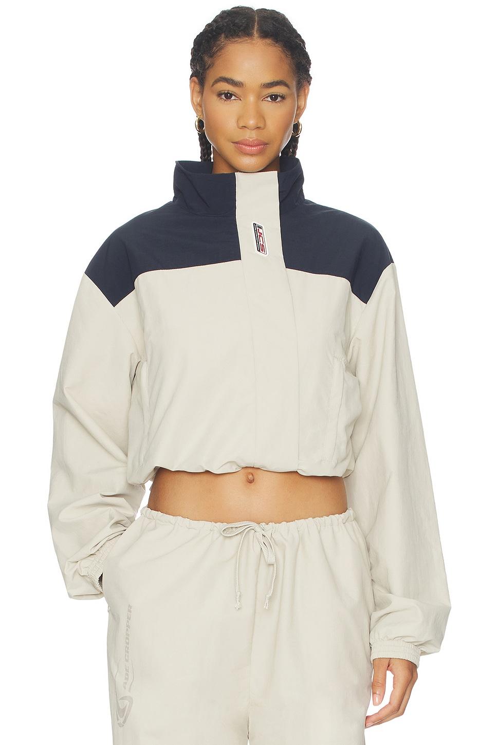 cropped windbreaker