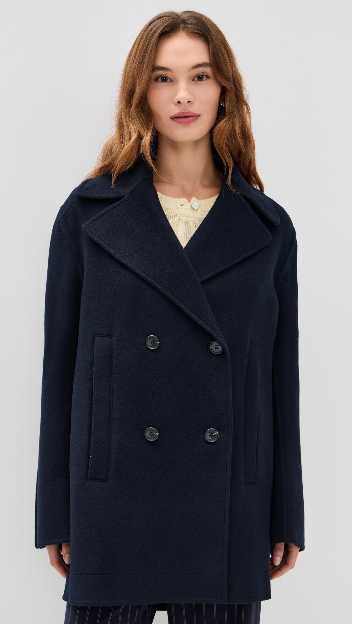 cropped wool coat
