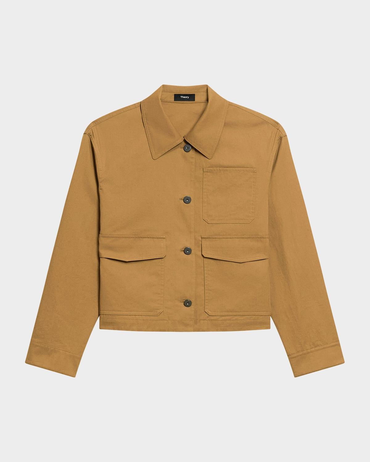 cropped work jacket